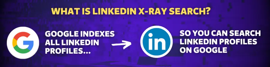 what is linkedin x ray search