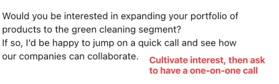 make your prospect interested before fixing a call on linkedin outreach 