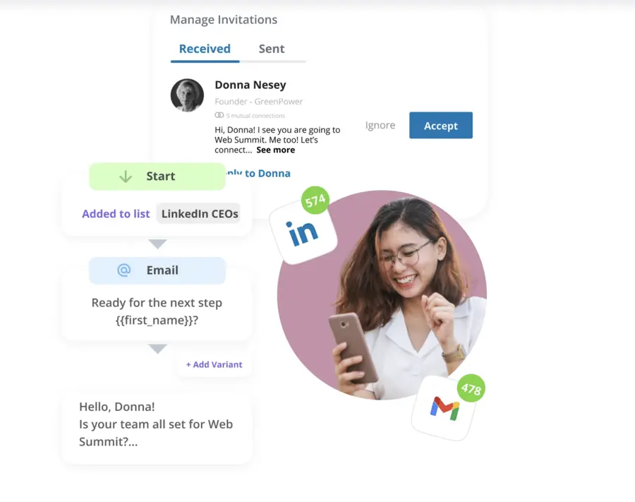 snov.io cold email campaign management