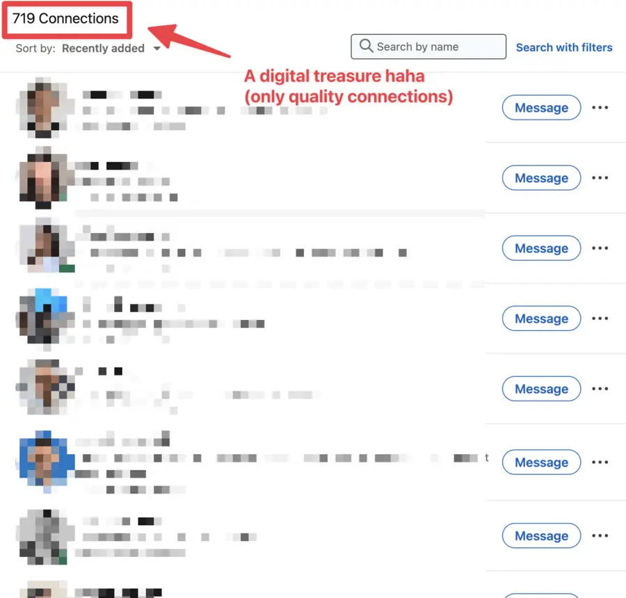 keep only quality linkedin contacts