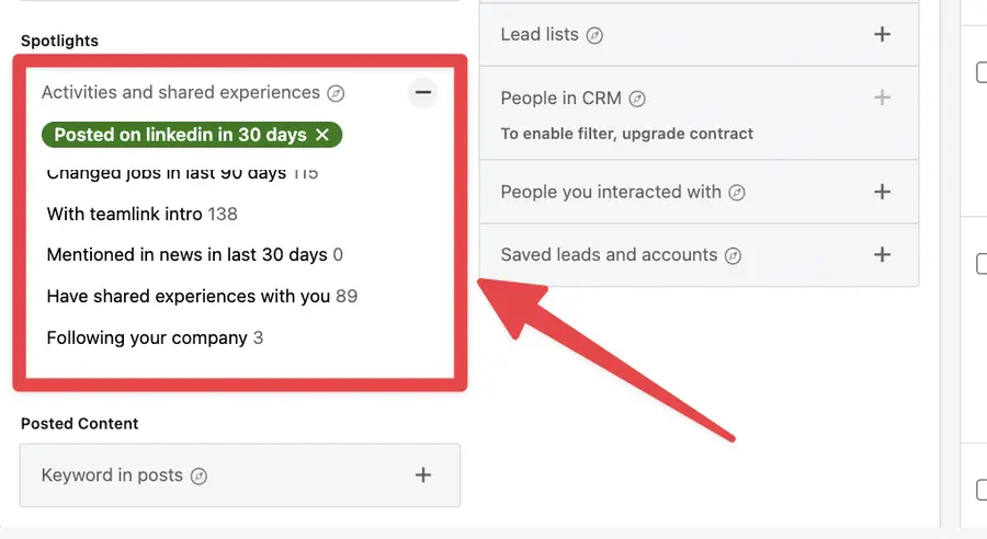 How to use LinkedIn Sales Navigator search filters