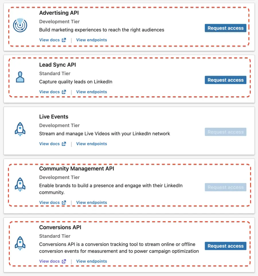 choose the right product for your linkedin api