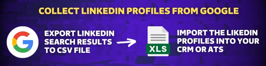 export linkedin x ray search results