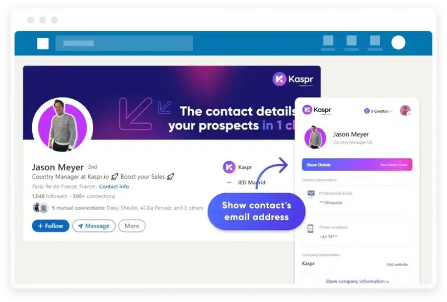 kaspr cmo contact details linkedin