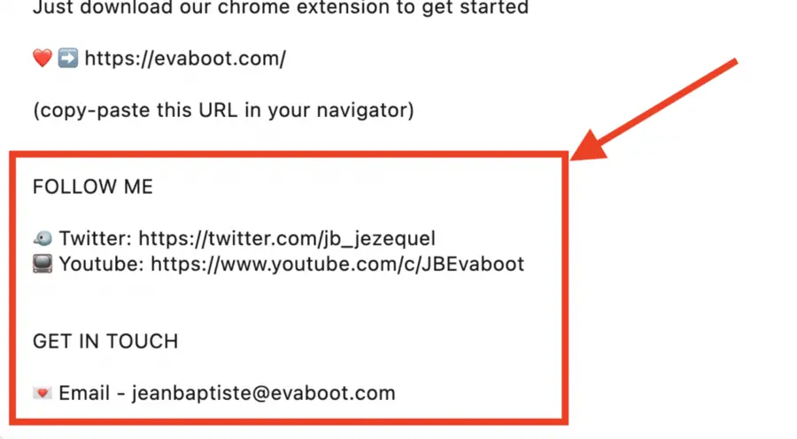 contact information in about section linkedin profile