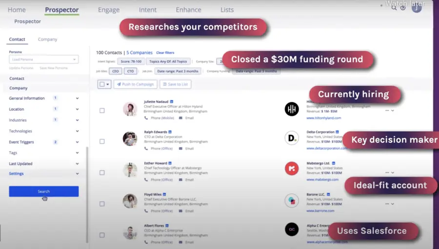 cognism interface cognism email finder