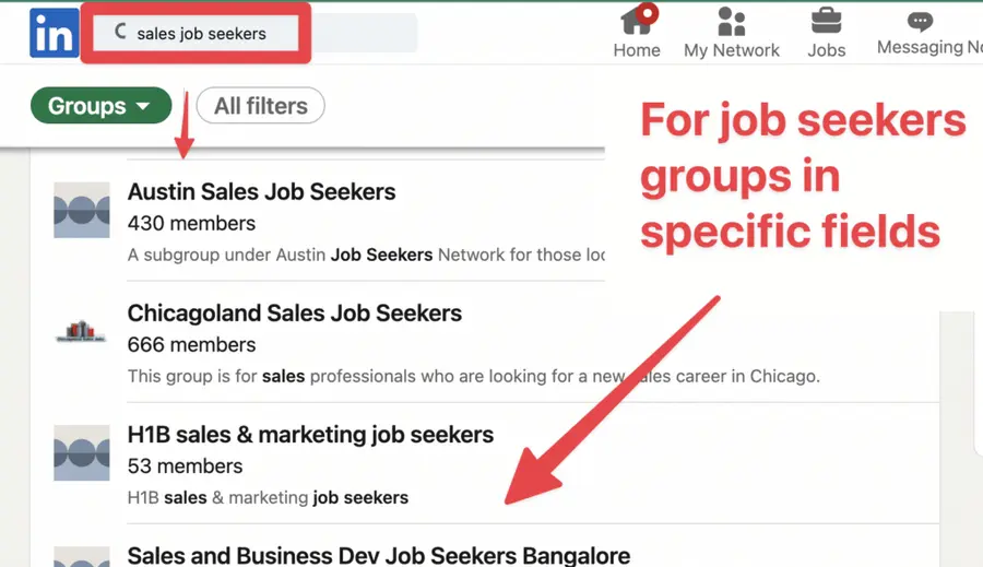 use linkedin groups for recruiting talents