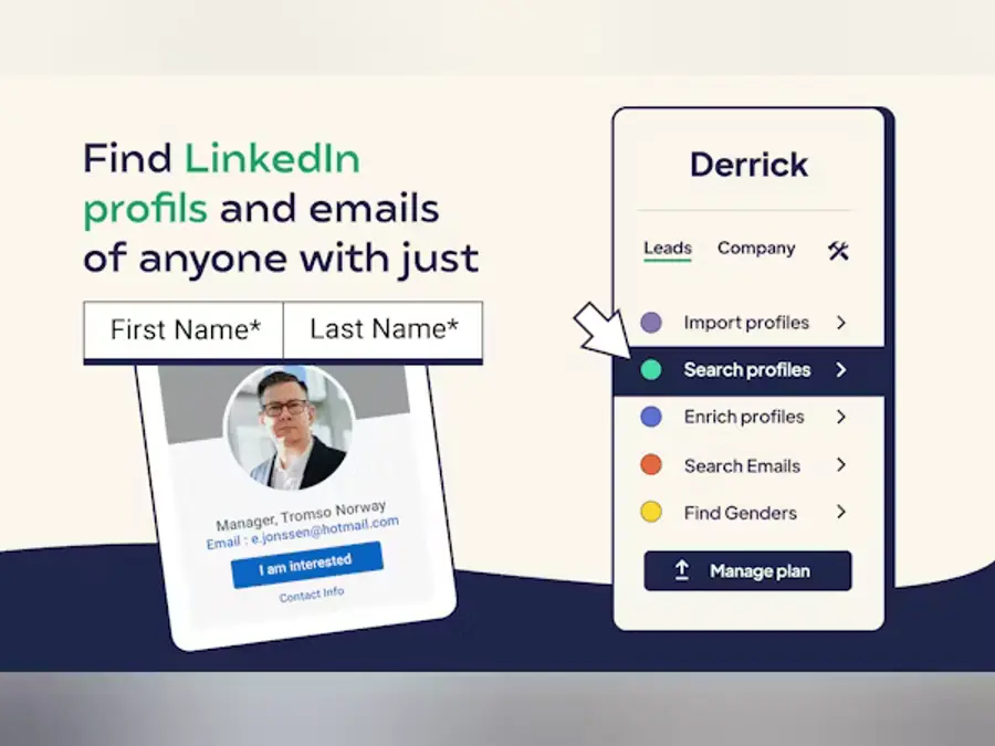 derrick app linkedin scraper feature