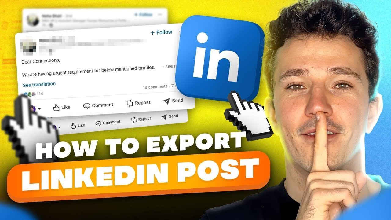 Comment Exporter les Likes et Commentaires des Posts Linkedin ?