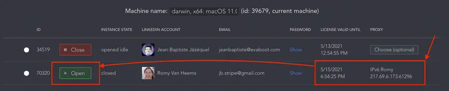 open linkedin helper account 