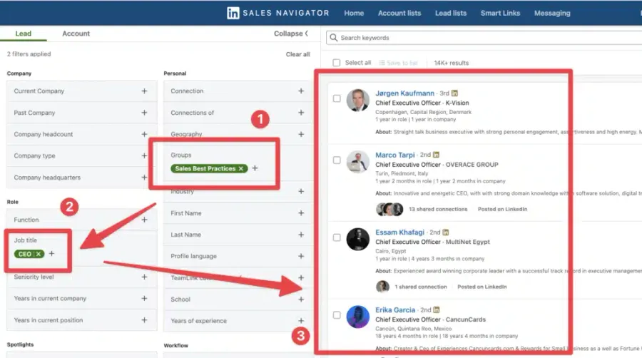 export linkedin group members