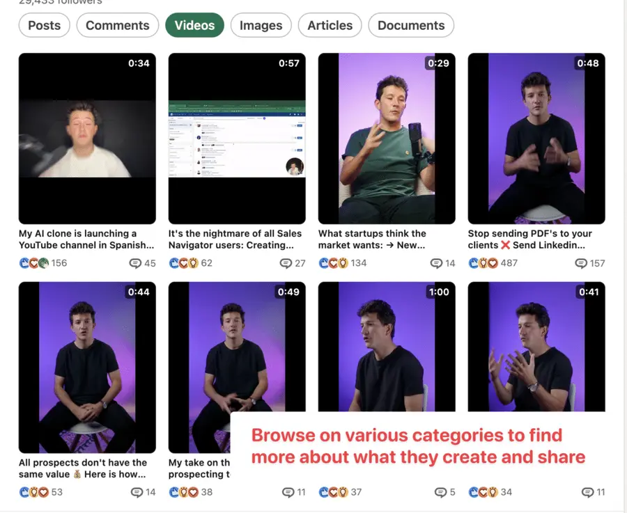 learn everything about your linkedin prospect to be able to suggest relevant solutions for their needs