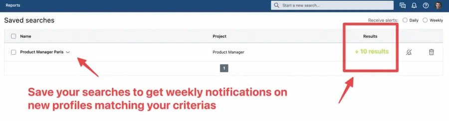 saved searches features linkedin recruiter lite