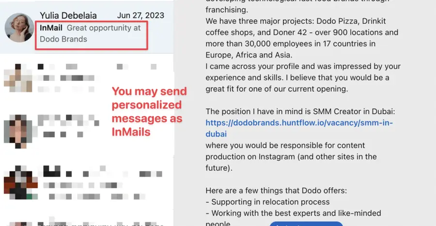 send inmails on linkedin for better reach