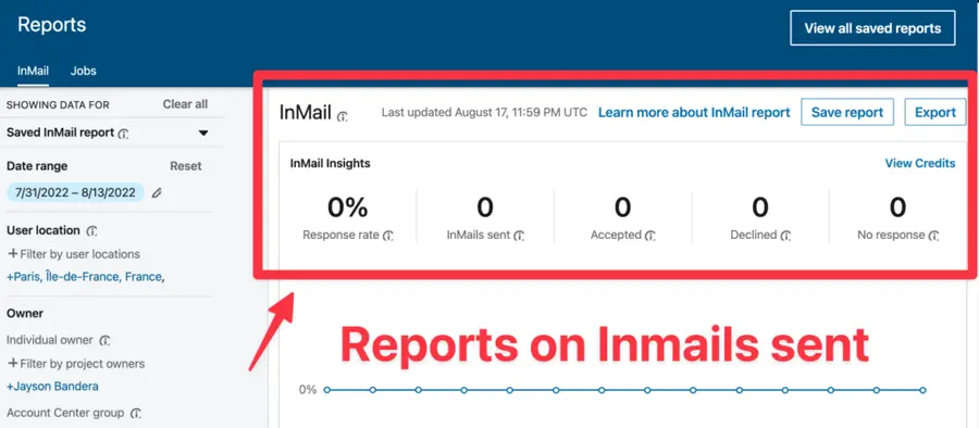 report inmail recruiter