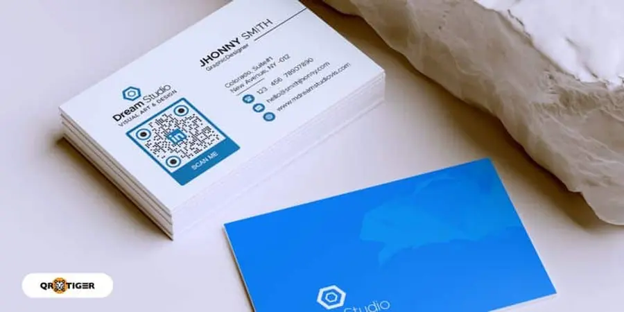 business card qr code linkedinj