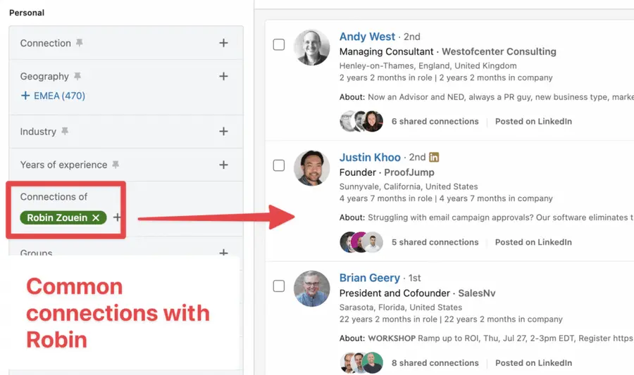 connection of filter sales navigator 1