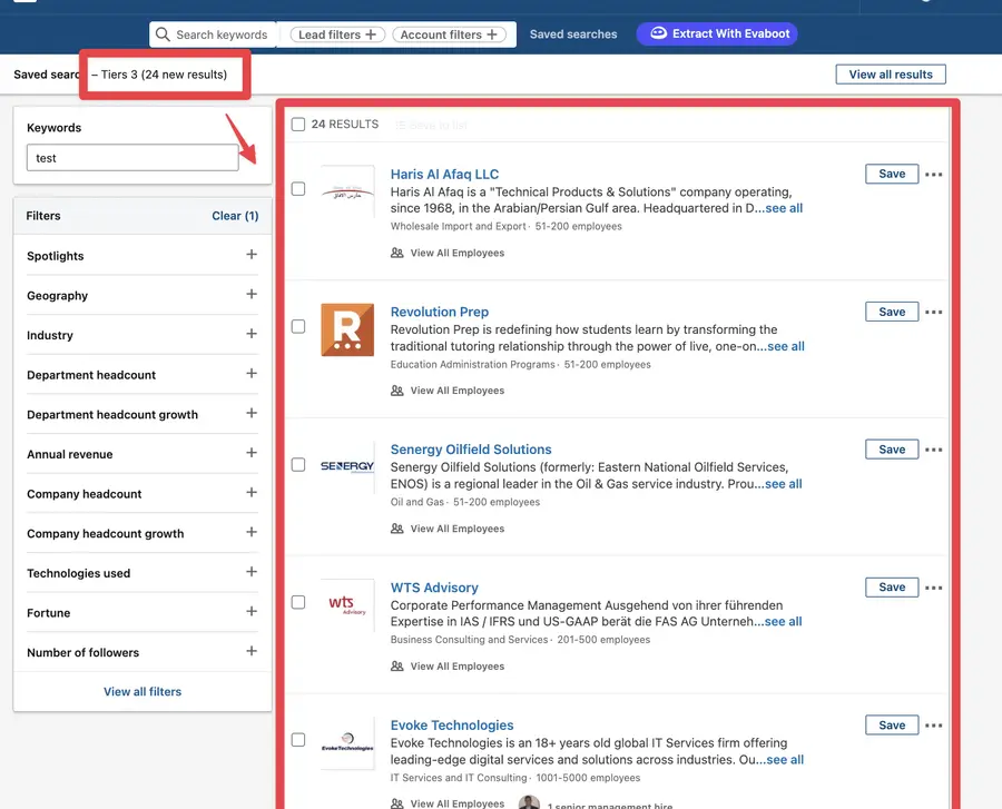 nuovi account linkedin sales navigator
