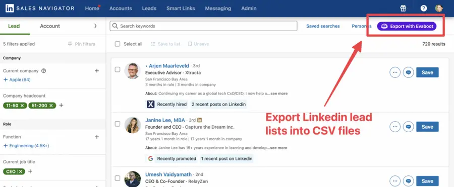 linkedin scraping for sales
