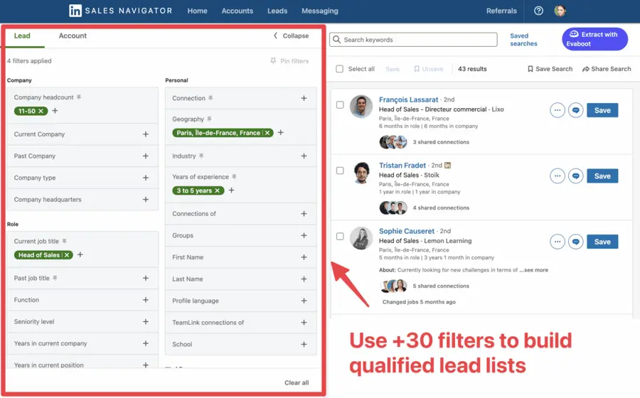 linkedin sales navigator for outreach