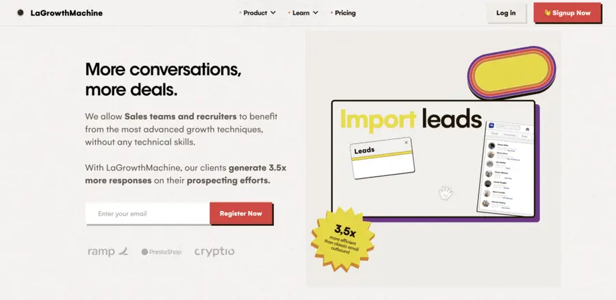 lagrowthmachine linkedin scraping tool