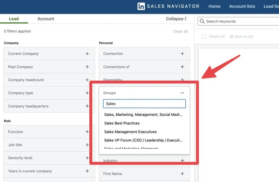 search linkedin groups members