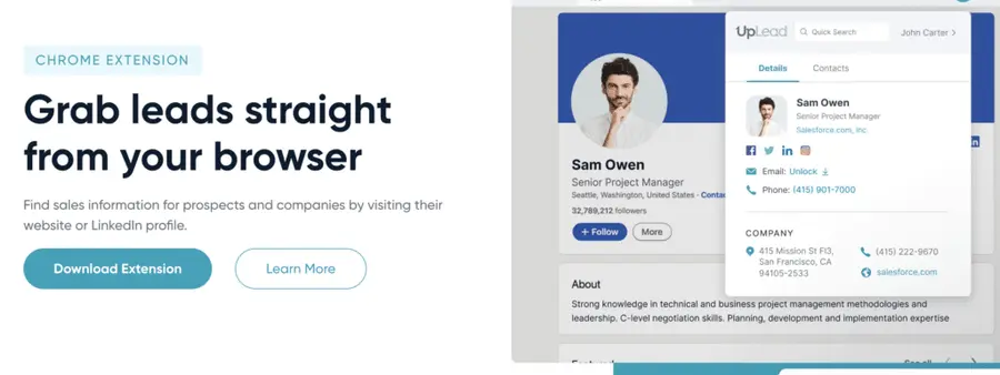 download uplead google chrome extension