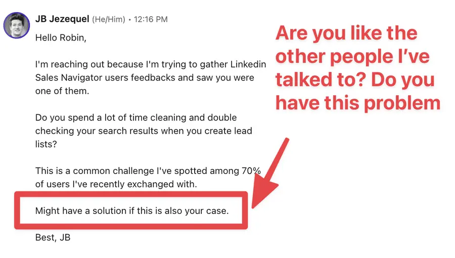 how to end linkedin prospecting messages