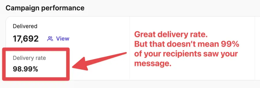 delivery rate in brevo