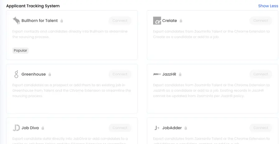 applicant tracking system integration zoomingo