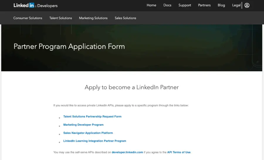 Sales Navigator Application Platform Partner
