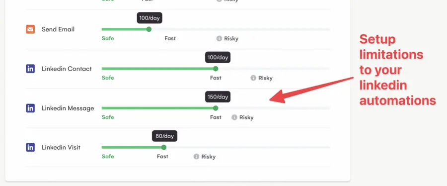 limit linkedin automations