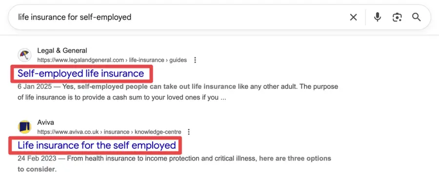on page seo insurance leads