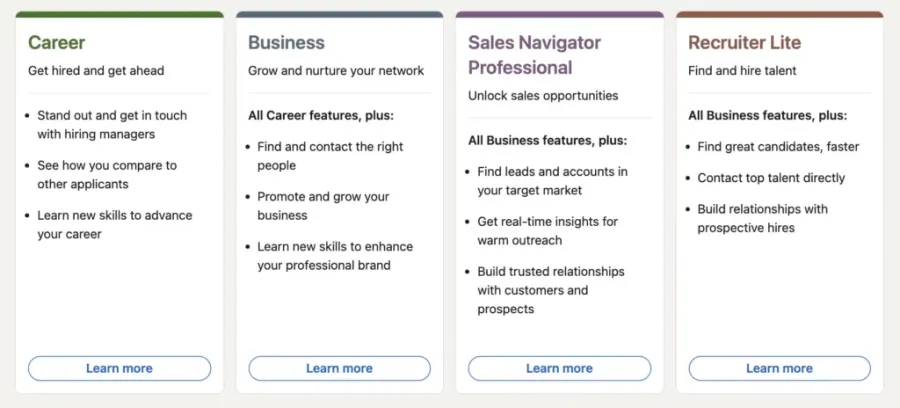 linkedin inmails credits offers