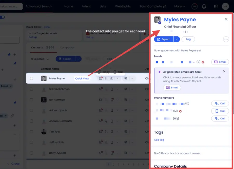 zoominfo email finder 