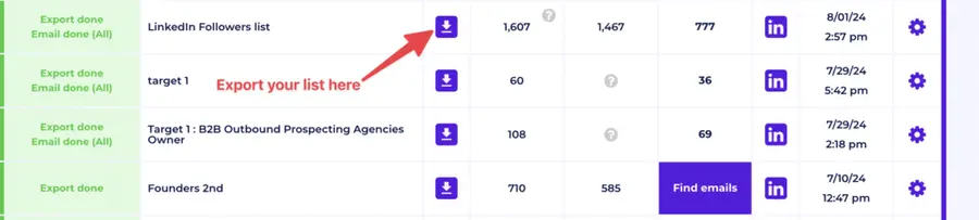 export clean and no false positive emails lists with evaboot