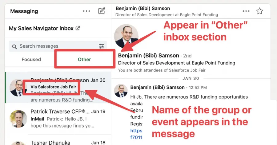 linkedin message request 1