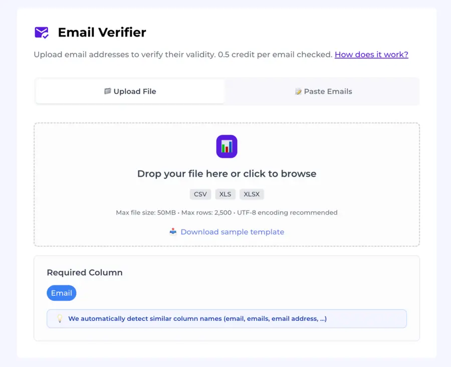 email verifier feature evaboot