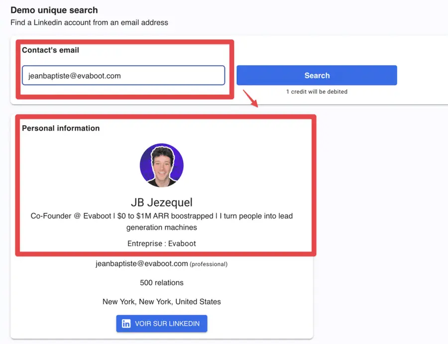 Reverse contact LinkedIn herramienta de prospección