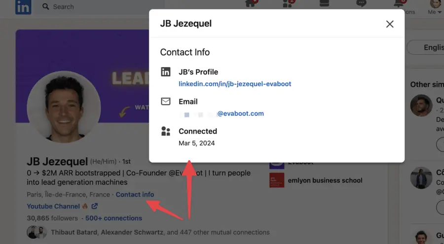 verify email addresses on linkedin and other social media