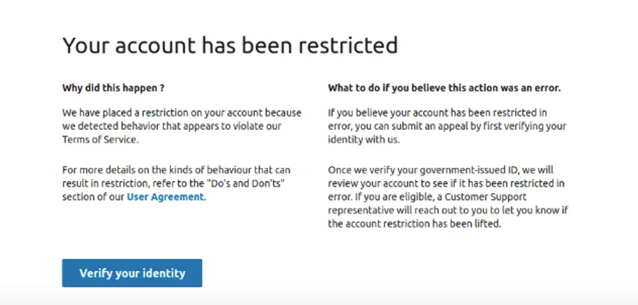 linkedin-Konto eingeschränkt