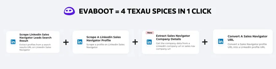 evaboot vs texau export