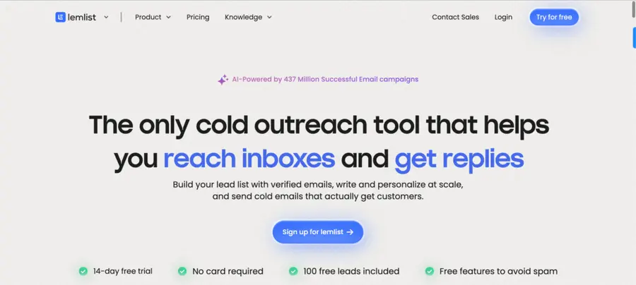 lemlist the tool for building your email lists with quality leads