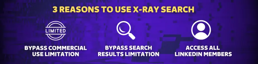 why use linkedin x ray search