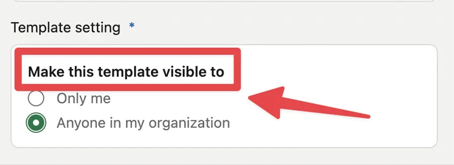 make linkedin recruiter message template visible only to you