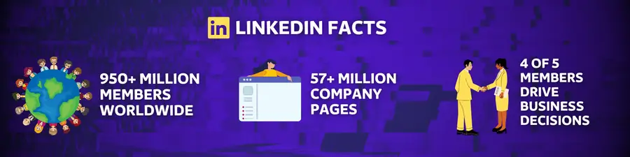 LinkedIn facts infographic