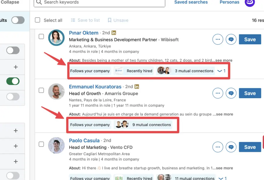 linkedin sales navigator advanced contact data 