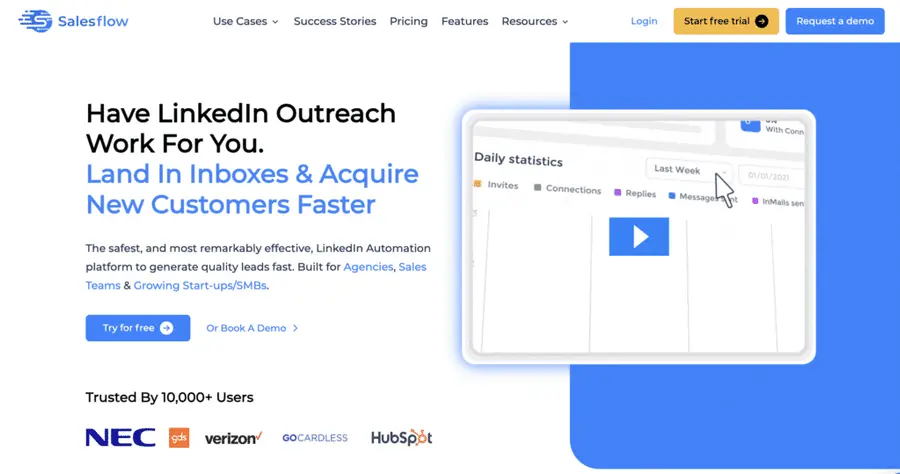 salesflow linkedin automation tool