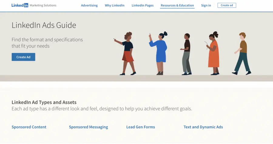 linkedin ads type guide 
