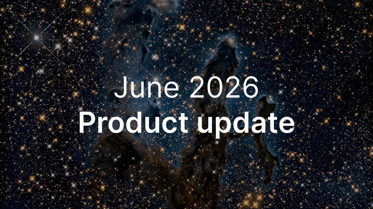 June 2026 – Product update